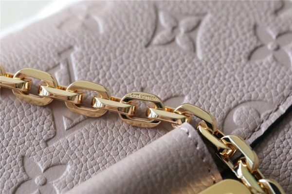1:1 Replica Louis Vuitton LV Marceau Monogram Empreinte Dove Gray Luxury Bag For Women M46199 - 9.6in/29.5cm