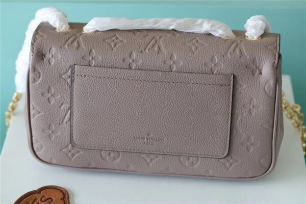 1:1 Replica Louis Vuitton LV Marceau Monogram Empreinte Dove Gray Luxury Bag For Women M46199 - 9.6in/29.5cm
