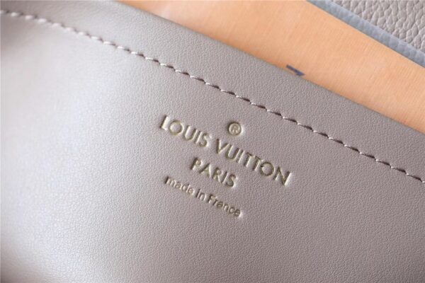 1:1 Replica Louis Vuitton LV Marceau Monogram Empreinte Dove Gray Luxury Bag For Women M46199 - 9.6in/29.5cm