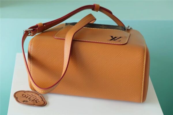 1:1 Replica Louis Vuitton LV Marelle BB Epi Leather Caramel Brown Luxury Bag For Women -  9.8in/25cm