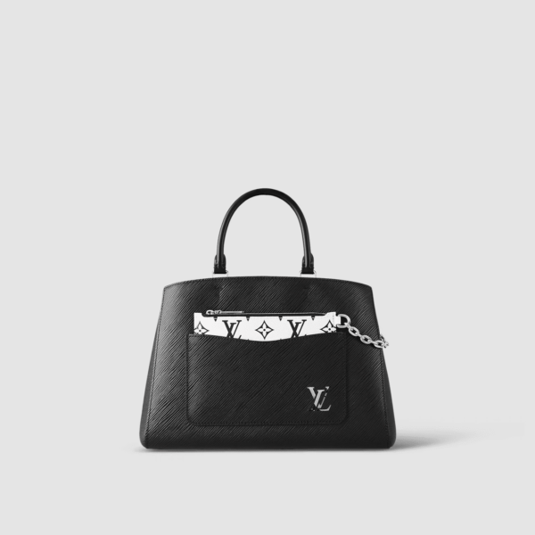 1:1 Replica Louis Vuitton LV Marelle Tote MM Epi Leather Black/Brown/Blue/Beige Luxurious Bag For Women M59954 - 11.8in/30cm