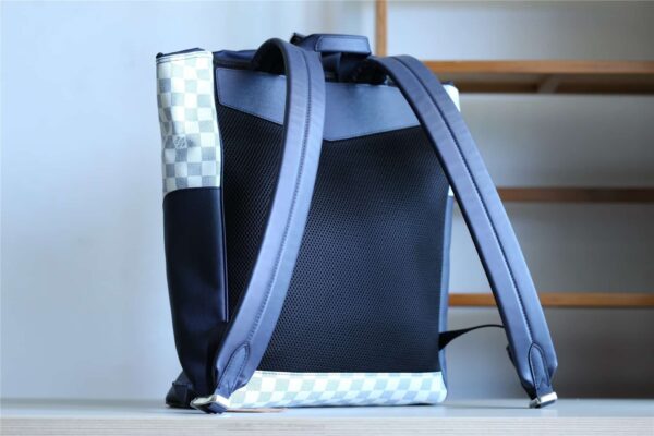 1:1 Replica Louis Vuitton LV Matchpoint Backpack Damier Azur Unique Bag For Men N40018 - 17in/43cm