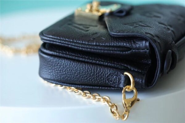 1:1 Replica Louis Vuitton LV Micro Metis Monogram Empreinte Black Luxury Bag For Women -  5.5in/14cm