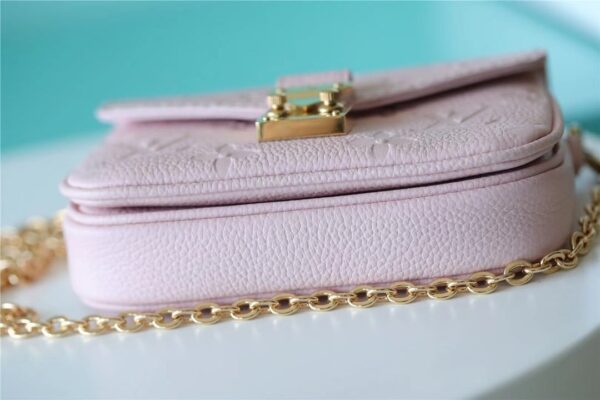 1:1 Replica Louis Vuitton LV Micro Metis Monogram Empreinte Pink Luxury Bag For Women M81389 -  5.5in/14cm