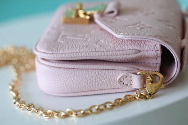 1:1 Replica Louis Vuitton LV Micro Metis Monogram Empreinte Pink Luxury Bag For Women M81389 -  5.5in/14cm
