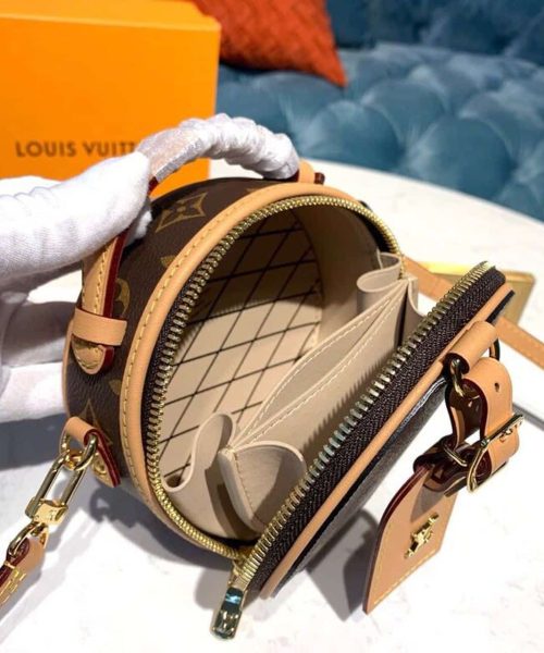 1:1 Replica Louis Vuitton LV Mini Boite Chapeau Monogram Canvas Luxury Bag For Women M44699 - 5.1in/13cm