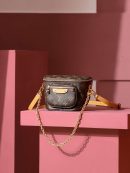1:1 Replica Louis Vuitton LV Mini Bumbag Monogram Canvas Luxury Bag For Women M82335 - 17cm / 6.7 in