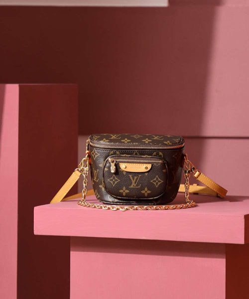 1:1 Replica Louis Vuitton LV Mini Bumbag Monogram Canvas Luxury Bag For Women M82335 - 17cm / 6.7 in