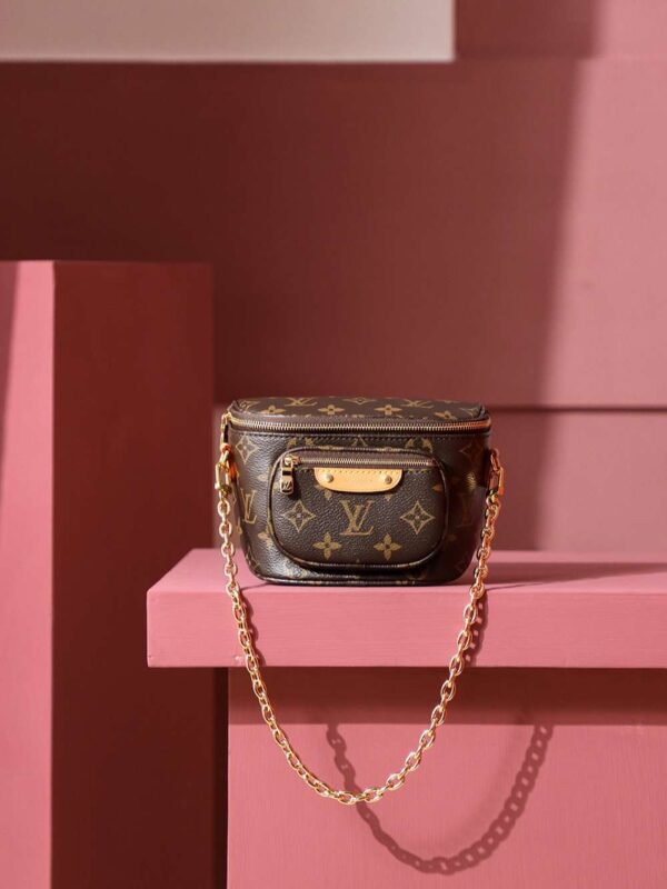 1:1 Replica Louis Vuitton LV Mini Bumbag Monogram Canvas Luxury Bag For Women M82335 - 17cm / 6.7 in