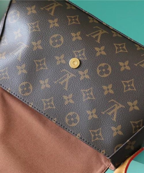1:1 Replica Louis Vuitton LV Mini Looping Flap Shoulder Bag Monogram Luxury Bag For Women M51147 - 9.4in/24cm