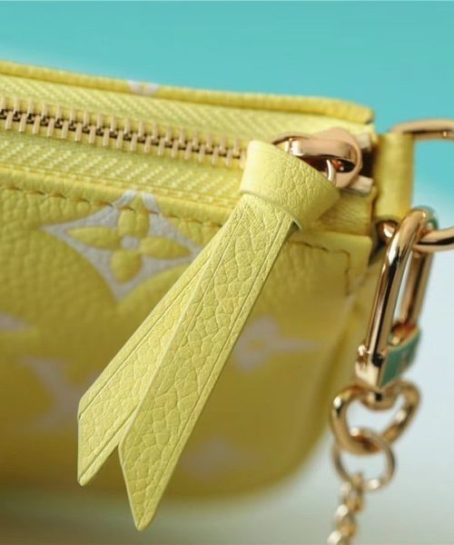 1:1 Replica Louis Vuitton LV Mini Pochette Accessoires Monogram Empreinte Leather Luxury Bag For Women M46129 - 15.5cm/6.1in