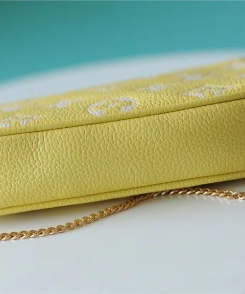 1:1 Replica Louis Vuitton LV Mini Pochette Accessoires Monogram Empreinte Leather Luxury Bag For Women M46129 - 15.5cm/6.1in