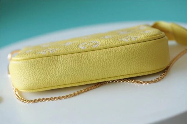 1:1 Replica Louis Vuitton LV Mini Pochette Accessoires Monogram Empreinte Leather Luxury Bag For Women M46129 - 15.5cm/6.1in