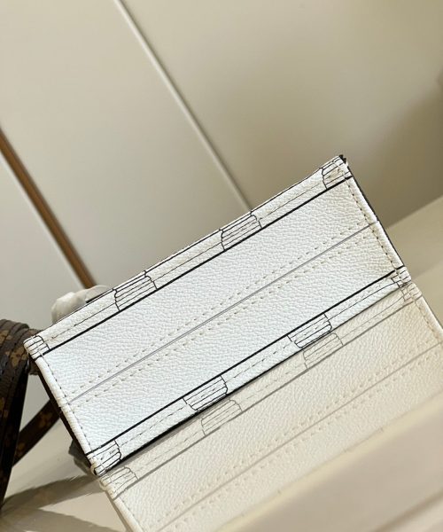 1:1 Replica Louis Vuitton LV MM Tote Bag White Luxury Bag For Women - 6.7in/17cm