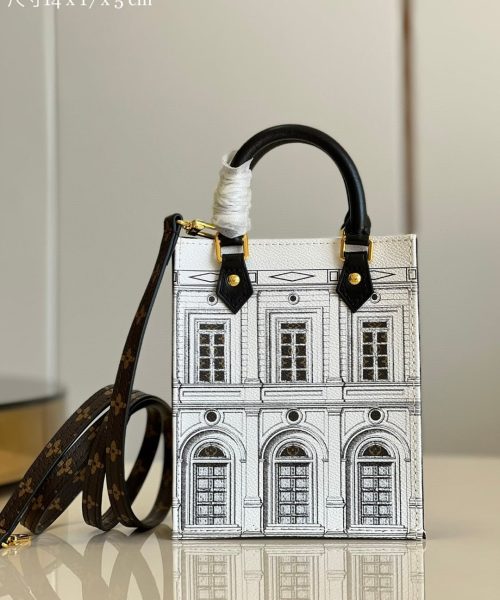 1:1 Replica Louis Vuitton LV MM Tote Bag White Luxury Bag For Women - 6.7in/17cm