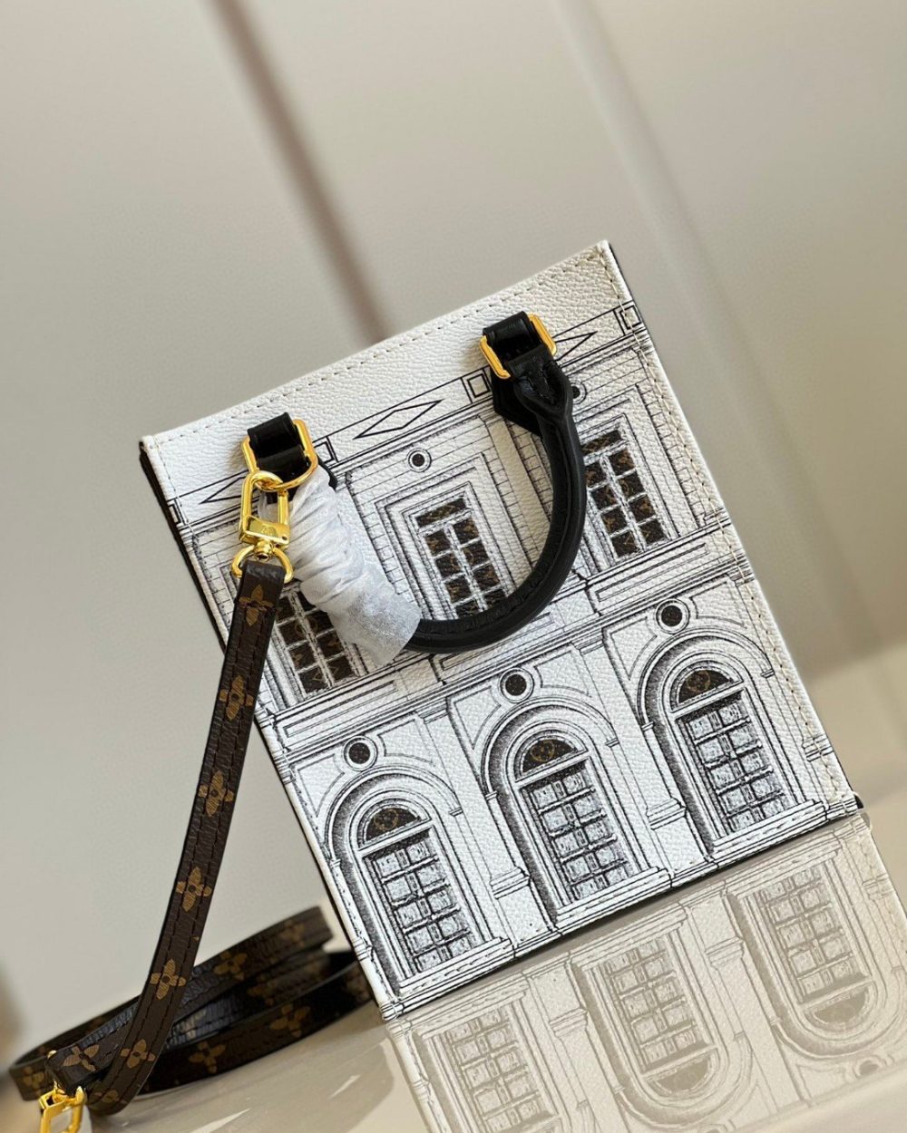 1:1 Replica Louis Vuitton LV MM Tote Bag White Luxury Bag For Women - 6.7in/17cm