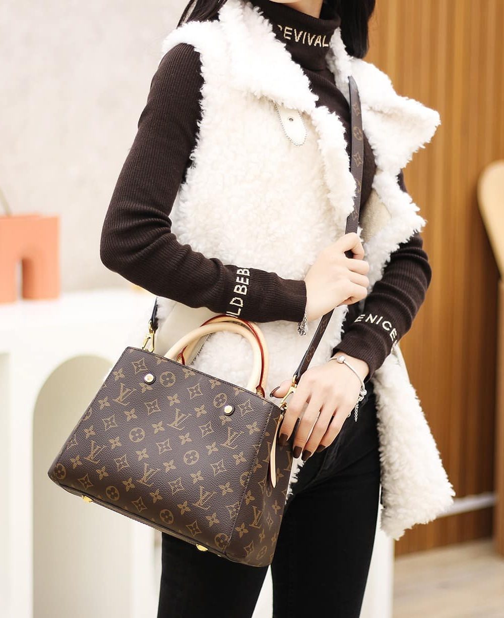 1:1 Replica Louis Vuitton LV Montaigne BB Monogram Canvas Luxury Bag For Women M41055 - 11.4in/29cm
