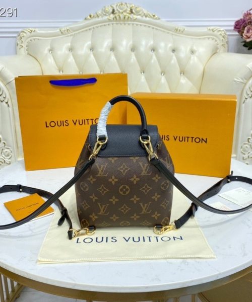 1:1 Replica Louis Vuitton LV Montsouris BB Monogram Canvas Black Luxury Bag For Women M45516 - 7.9in/20cm