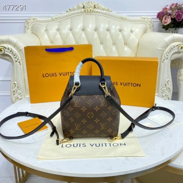 1:1 Replica Louis Vuitton LV Montsouris BB Monogram Canvas Black Luxury Bag For Women M45516 - 7.9in/20cm