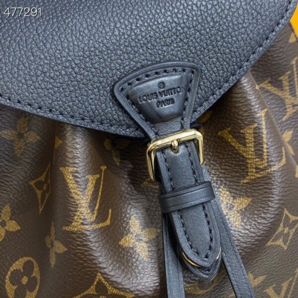 1:1 Replica Louis Vuitton LV Montsouris BB Monogram Canvas Black Luxury Bag For Women M45516 - 7.9in/20cm