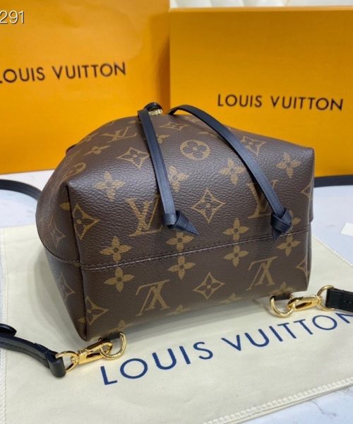 1:1 Replica Louis Vuitton LV Montsouris BB Monogram Canvas Black Luxury Bag For Women M45516 - 7.9in/20cm
