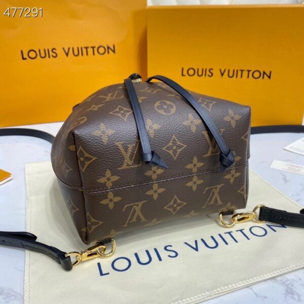 1:1 Replica Louis Vuitton LV Montsouris BB Monogram Canvas Black Luxury Bag For Women M45516 - 7.9in/20cm