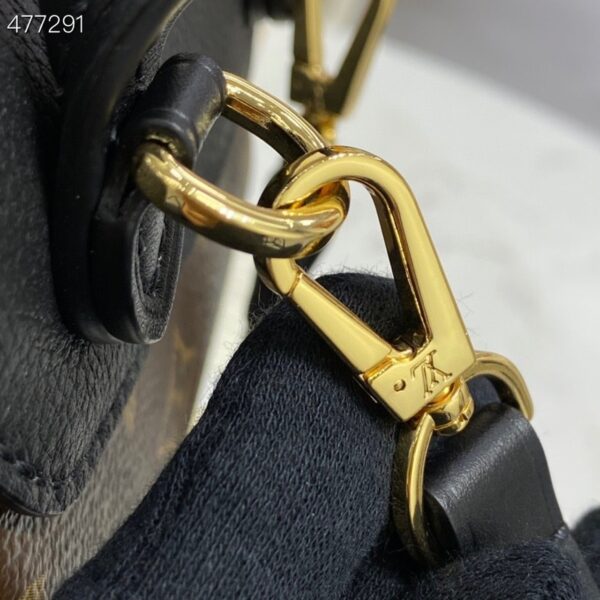 1:1 Replica Louis Vuitton LV Montsouris BB Monogram Canvas Black Luxury Bag For Women M45516 - 7.9in/20cm