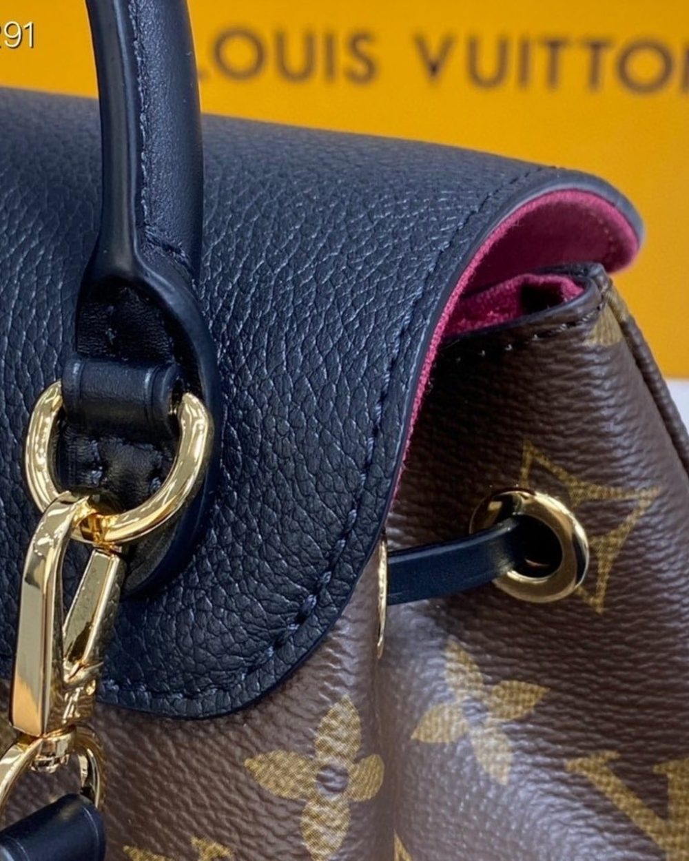 1:1 Replica Louis Vuitton LV Montsouris BB Monogram Canvas Black Luxury Bag For Women M45516 - 7.9in/20cm