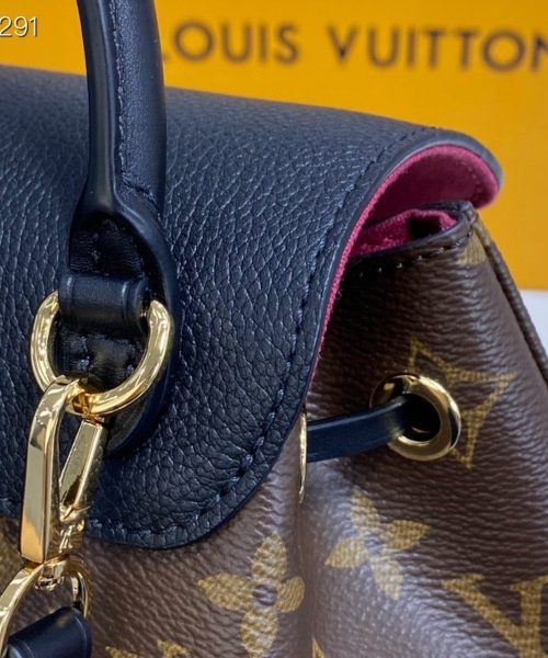 1:1 Replica Louis Vuitton LV Montsouris BB Monogram Canvas Black Luxury Bag For Women M45516 - 7.9in/20cm