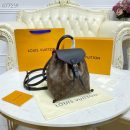 1:1 Replica Louis Vuitton LV Montsouris BB Monogram Canvas Black Luxury Bag For Women M45516 - 7.9in/20cm