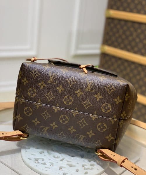 1:1 Replica Louis Vuitton LV Montsouris PM Brown Essential Backpack For Women M45501 - 13 in/ 33cm