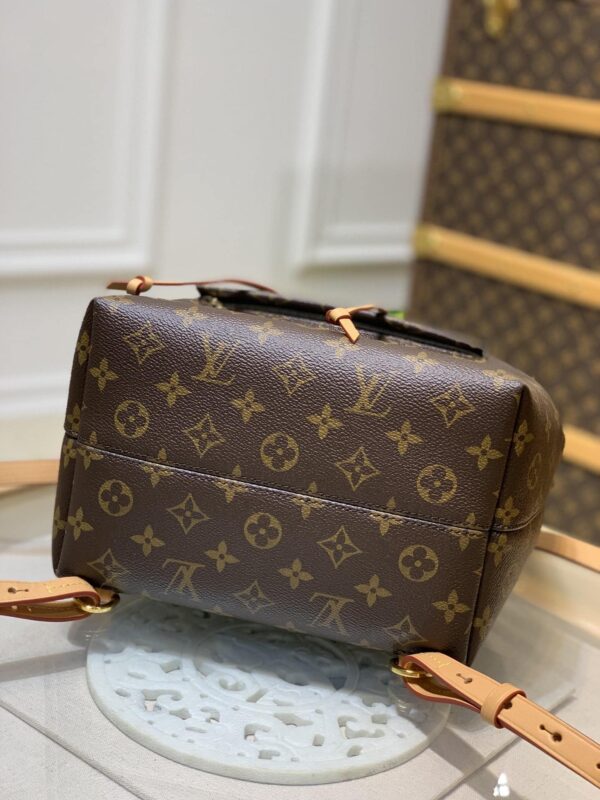 1:1 Replica Louis Vuitton LV Montsouris PM Brown Essential Backpack For Women M45501 - 13 in/ 33cm