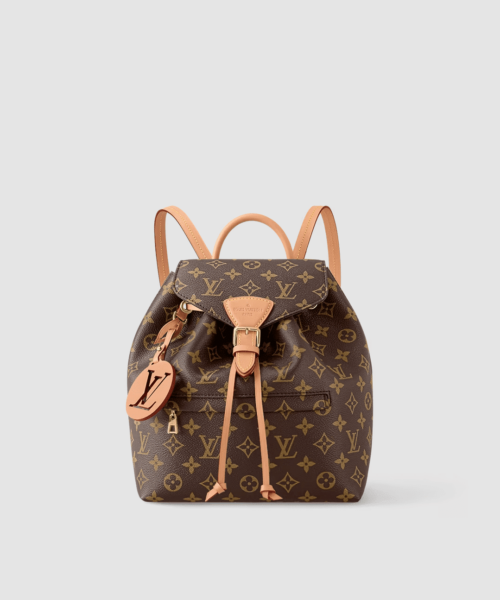 1:1 Replica Louis Vuitton LV Montsouris PM Brown Essential Backpack For Women M45501 - 13 in/ 33cm