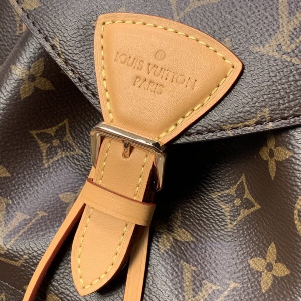 1:1 Replica Louis Vuitton LV Montsouris PM Brown Essential Backpack For Women M45501 - 13 in/ 33cm