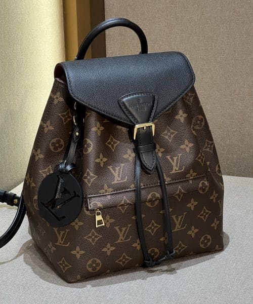1:1 Replica Louis Vuitton LV Montsouris PM Brown And Black Essential Backpack For Women M45515 - 13 in/ 33cm
