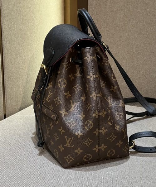 1:1 Replica Louis Vuitton LV Montsouris PM Brown And Black Essential Backpack For Women M45515 - 13 in/ 33cm