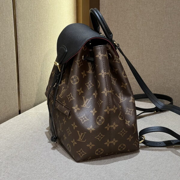 1:1 Replica Louis Vuitton LV Montsouris PM Brown And Black Essential Backpack For Women M45515 - 13 in/ 33cm