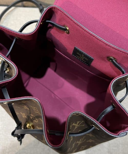1:1 Replica Louis Vuitton LV Montsouris PM Brown And Black Essential Backpack For Women M45515 - 13 in/ 33cm