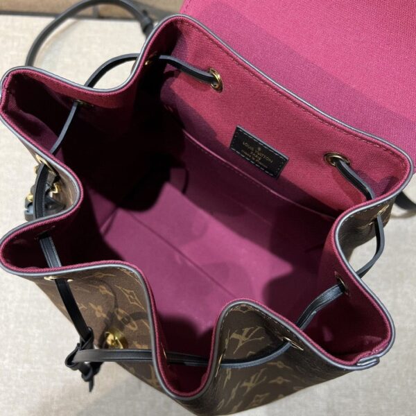 1:1 Replica Louis Vuitton LV Montsouris PM Brown And Black Essential Backpack For Women M45515 - 13 in/ 33cm
