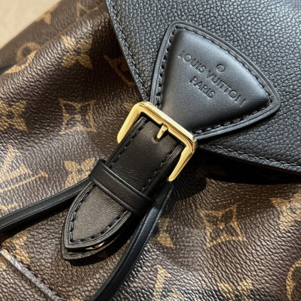 1:1 Replica Louis Vuitton LV Montsouris PM Brown And Black Essential Backpack For Women M45515 - 13 in/ 33cm