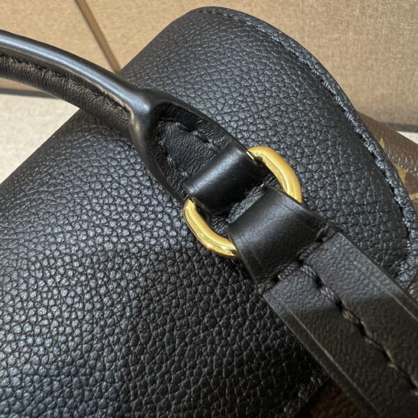 1:1 Replica Louis Vuitton LV Montsouris PM Brown And Black Essential Backpack For Women M45515 - 13 in/ 33cm
