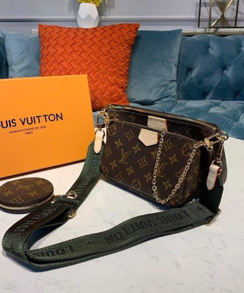 1:1 Replica Louis Vuitton LV Multi Pochette Accessoires Monogram Canvas Luxury Bag for Women M44813 - 24cm