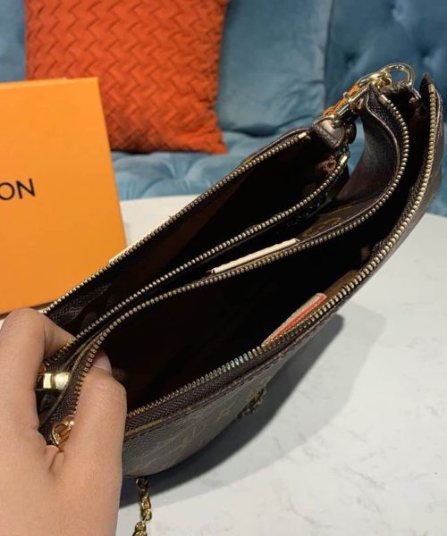 1:1 Replica Louis Vuitton LV Multi Pochette Accessoires Monogram Canvas Luxury Bag for Women M44813 - 24cm