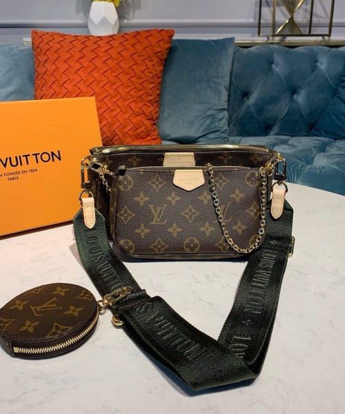 1:1 Replica Louis Vuitton LV Multi Pochette Accessoires Monogram Canvas Luxury Bag for Women M44813 - 24cm