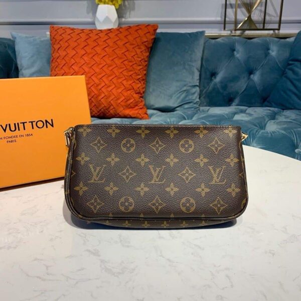 1:1 Replica Louis Vuitton LV Multi Pochette Accessoires Monogram Canvas Luxury Bag for Women M44813 - 24cm