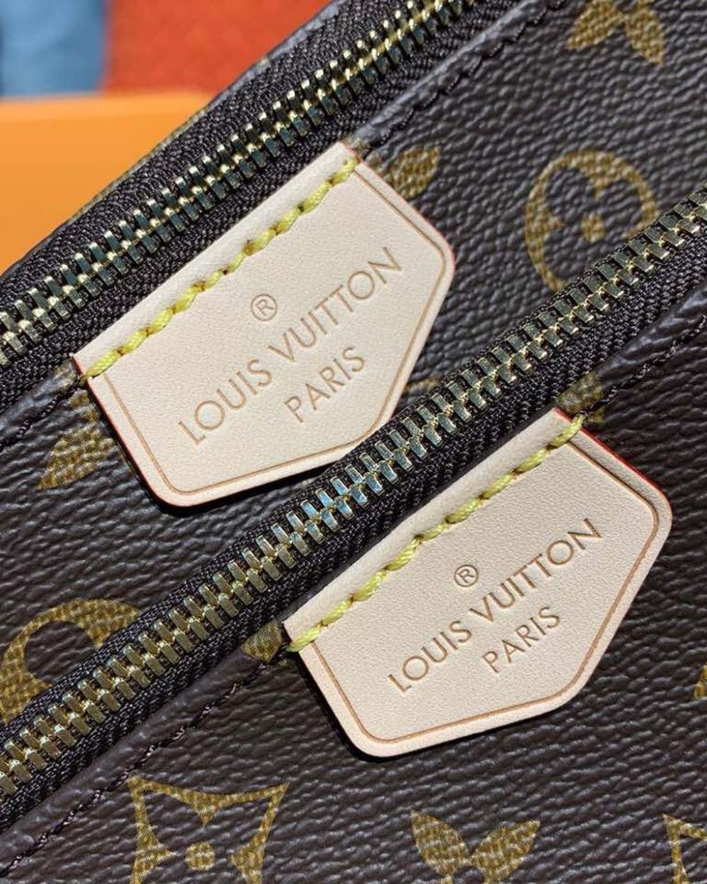 1:1 Replica Louis Vuitton LV Multi Pochette Accessoires Monogram Canvas Blue Luxury Bag For Women - 9.4in/24cm