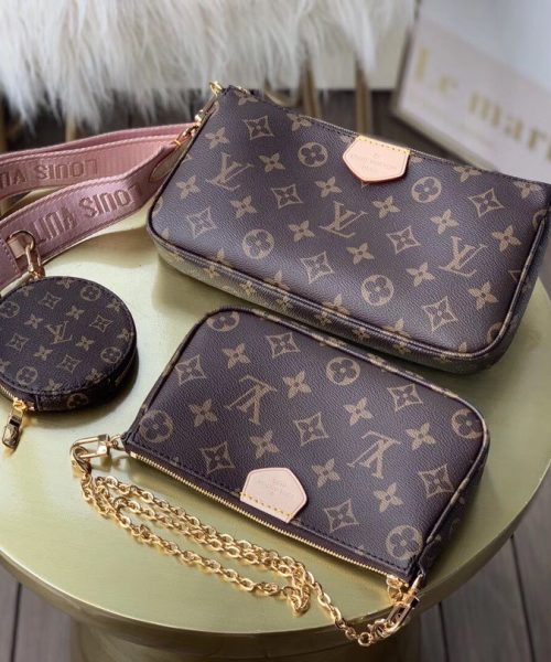 1:1 Replica Louis Vuitton LV Multi Pochette Accessoires Monogram Canvas Luxury Bag For Women M44840 - 24cm