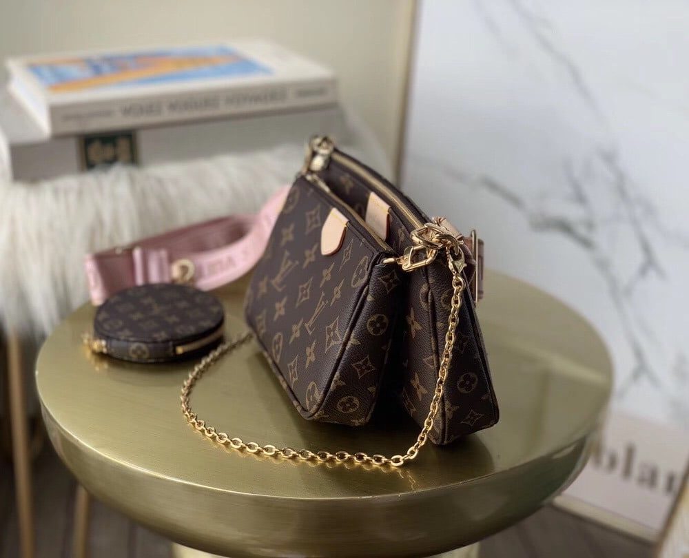 1:1 Replica Louis Vuitton LV Multi Pochette Accessoires Monogram Canvas Luxury Bag For Women M44840 - 24cm