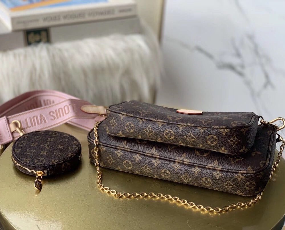 1:1 Replica Louis Vuitton LV Multi Pochette Accessoires Monogram Canvas Luxury Bag For Women M44840 - 24cm