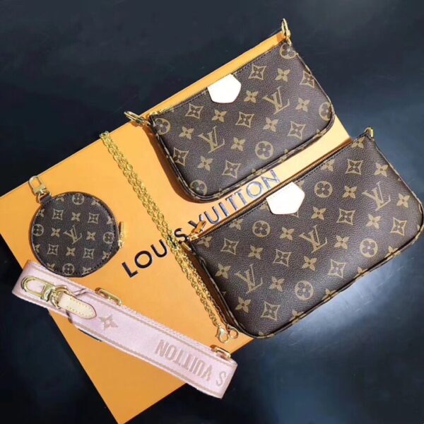 1:1 Replica Louis Vuitton LV Multi Pochette Accessoires Monogram Canvas Luxury Bag For Women M44840 - 24cm